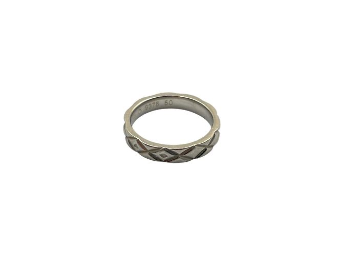 Anillo de Platino Matelassé Chanel Plata