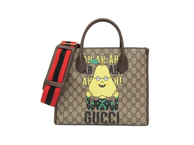 Bolso de hombro y tote Gucci GG Supreme marrón Castaño