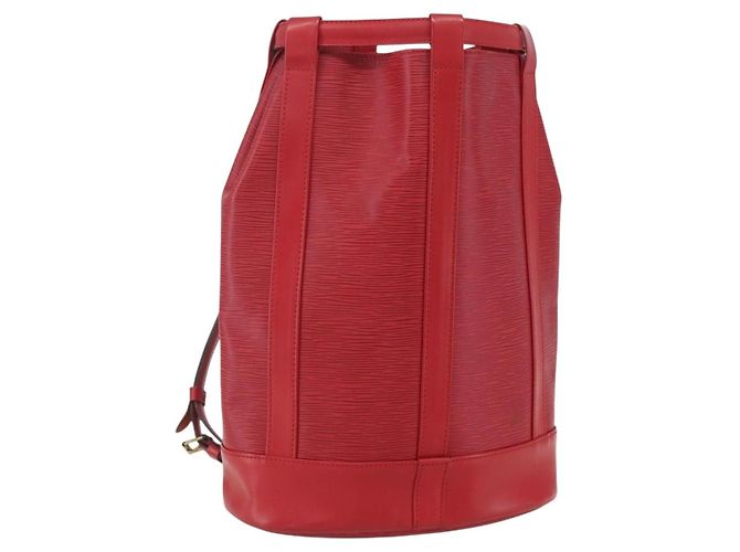 Louis Vuitton Randonnee Backpack Epi Leather PM Red