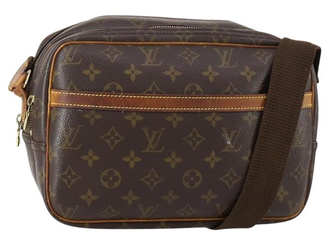 Bolsa Reporter Louis Vuitton em lona Monogram PM Marrom