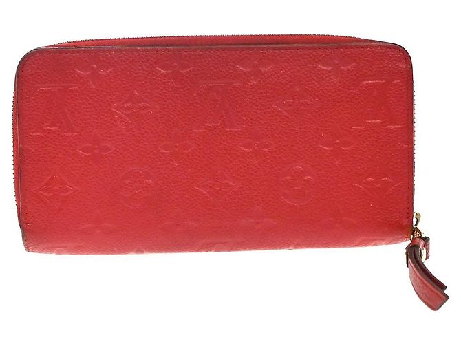 Carteira zippy Monograma Empreinte Louis Vuitton Vermelho