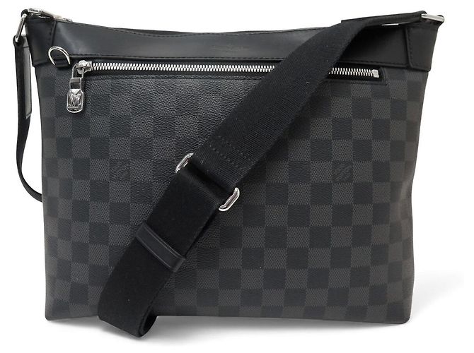 BORSA MESSENGER MM LOUIS VUITTON IN CANVAS DAMIER GRAPHITE Nero