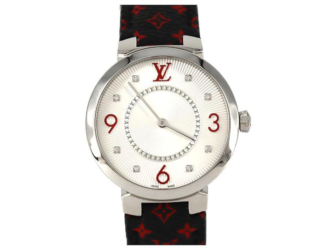 Relógio Quartz Tambour Monogram Louis Vuitton
