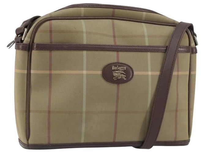 Bolsa de ombro em canvas com estampa Nova Check da Burberry Bege