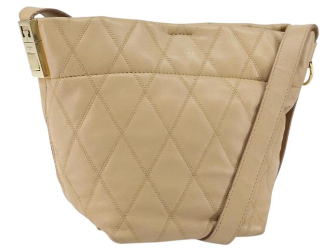 Givenchy GV Bucket Quilted Leather Mini Beige