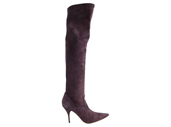 Valentino Bottes en daim violettes