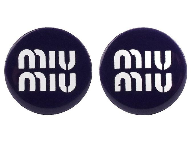 MIU MIU - Orecchini Miu Miu in plastica viola Porpora