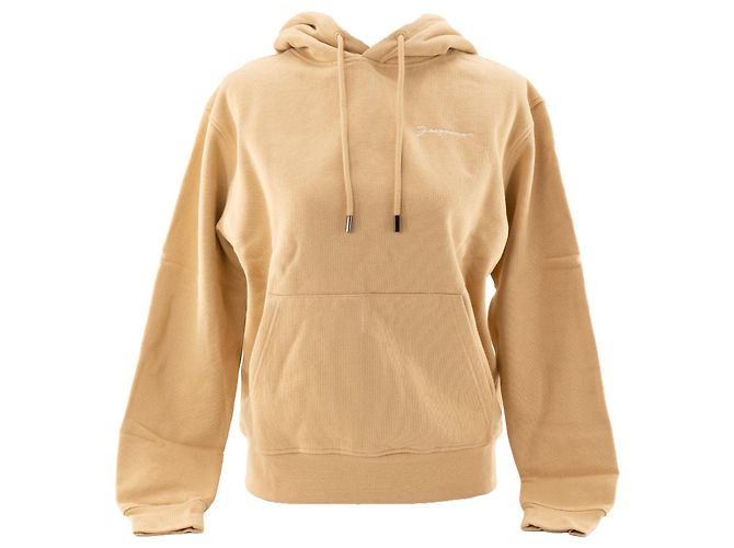 JACQUEMUS - Le Sweatshirt Brodé Jacquemus en coton beige (XXS)