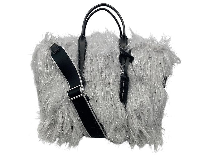 Marc Jacobs Silver Grey / Silver The Creature Mini Tote Bag Silvery