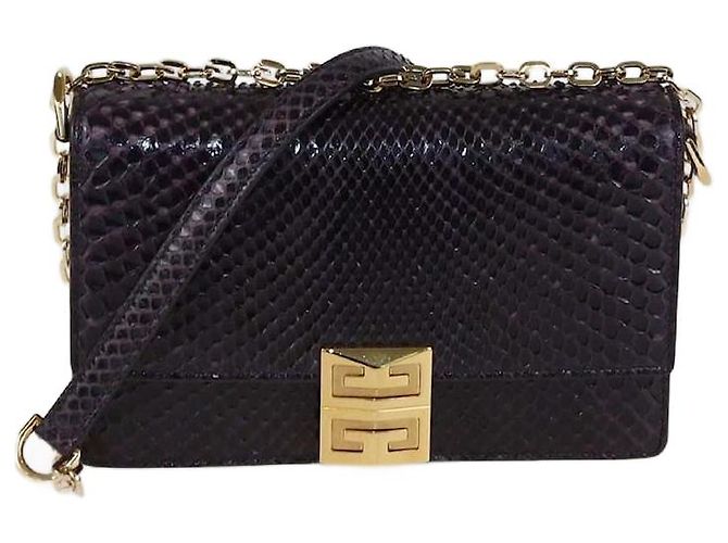 Givenchy Purple Python Small 4G Shoulder Bag