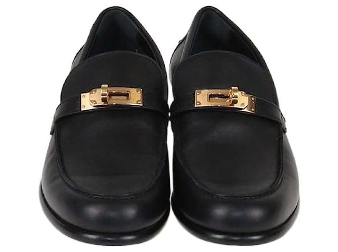 Hermès Mocasines Destin de piel negra Hermes Negro