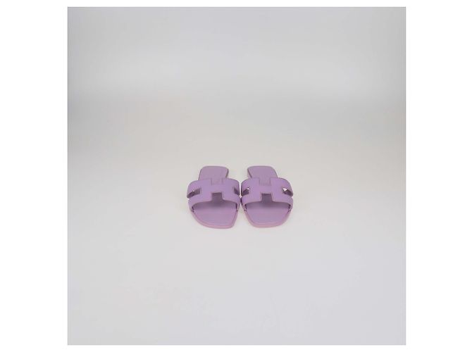 Hermès Hermes Amethyst Epsom Oran Sandals