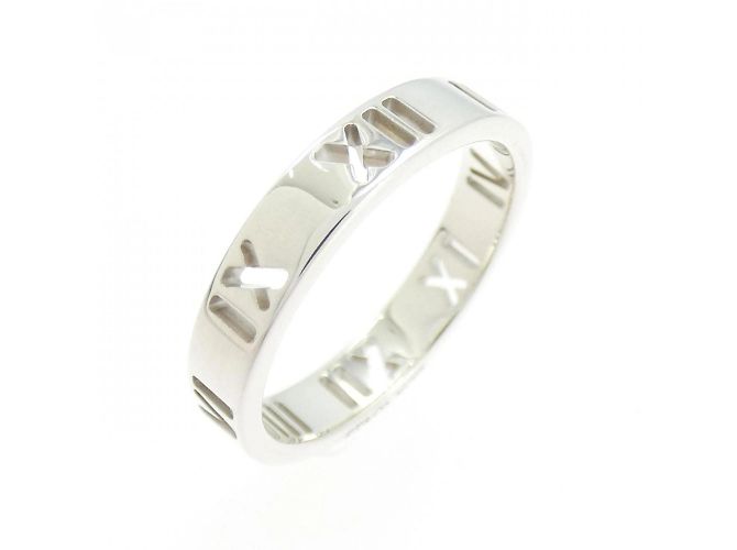 Tiffany & Co Anello Stretto Tiffany Atlas Argento