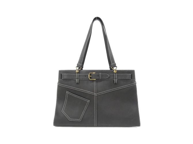 Borsa in pelle nera Christian Dior Nero