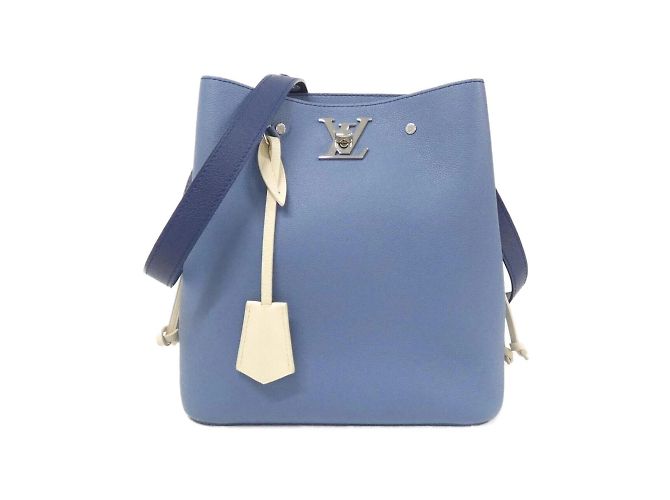 Bolsa de Ombro Lockme Bucket da Louis Vuitton Azul
