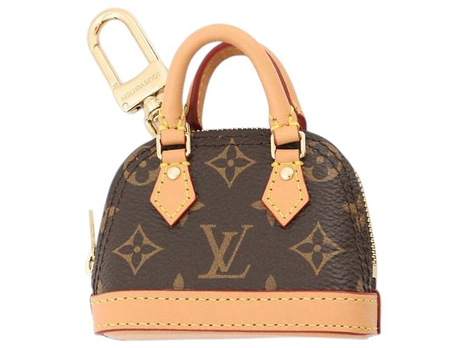 Charm per Borsa Micro Alma Monogramma Marrone Louis Vuitton Braun