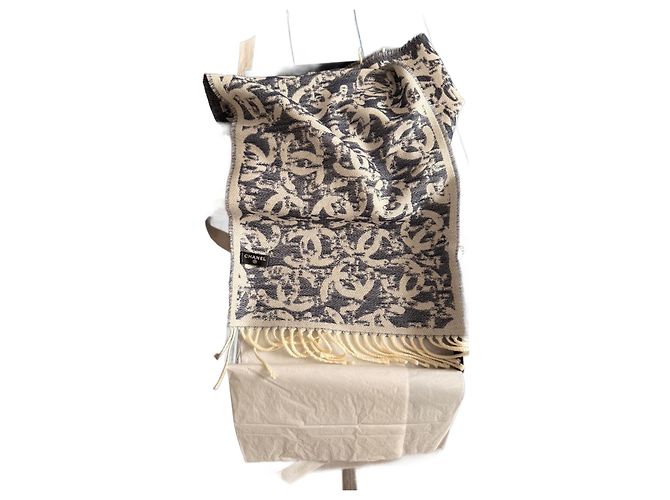 Cambon Chanel Lenços Fora de branco
