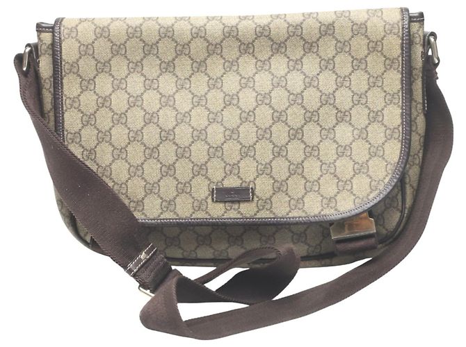 Borsa a Spalla Gucci GG Plus Marrone