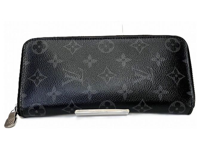 Cartera Zippy Monogram Eclipse Louis Vuitton Negro