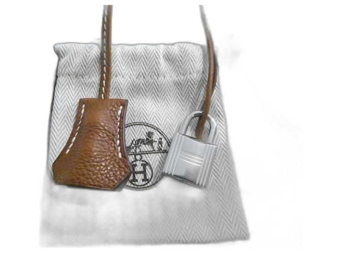 Clochette, tirador, candado Hermès nuevo para bolso Hermès Kelly, Birkin Camello 