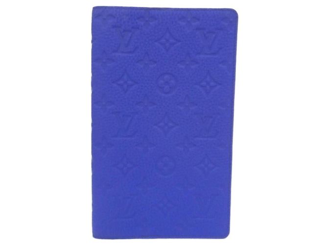 Louis Vuitton Monogram Empreinte Notebook Cover Emily MM Blue Dark blue