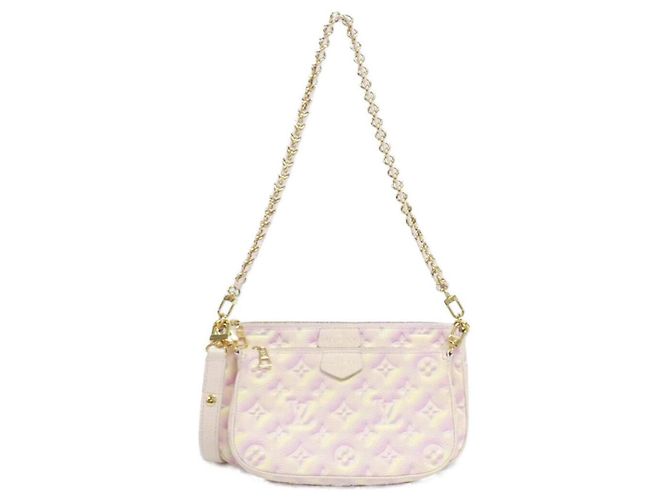 Louis Vuitton Monogram Empreinte Multi Pochette Acessórios Rosa