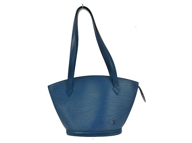 Louis Vuitton Saint Jacques Handbag Epi Leather PM Blue