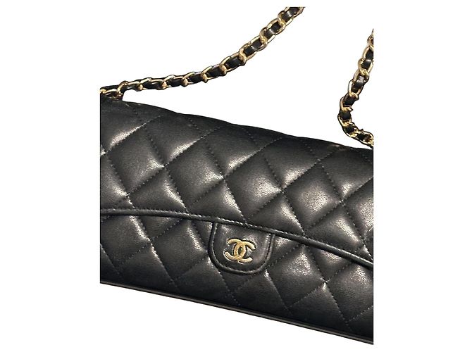 Wallet On Chain Chanel Purses, wallets, cases Black
