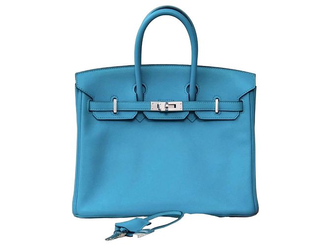 Hermès Birkin 25 Blue Leather
