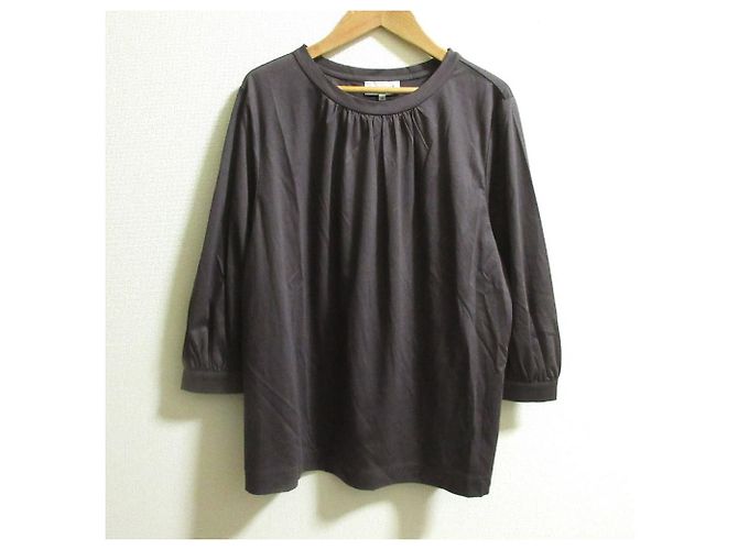 Autre Marque Pullover in cotone a maglia fine Mackintosh Marrone Grigio antracite