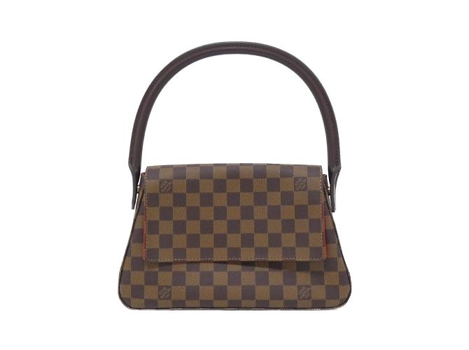 Louis Vuitton Damier Mini Looping Schultertasche Braun