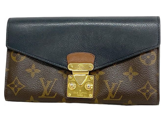 Portafoglio Lungo Pallas Monogram Louis Vuitton Nero