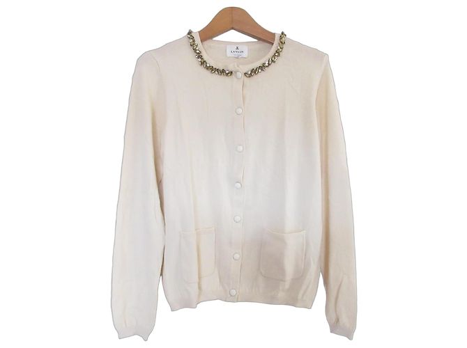 Cardigan Bijou LANVIN en Azul Blanco