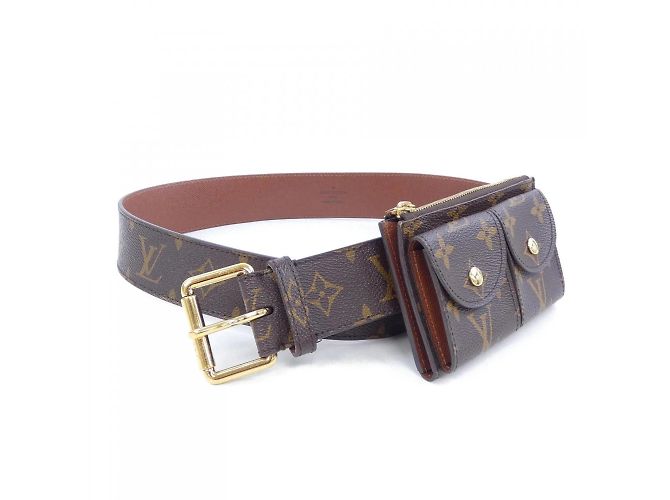 Cinto Pochette Duo Santur Louis Vuitton Marrom