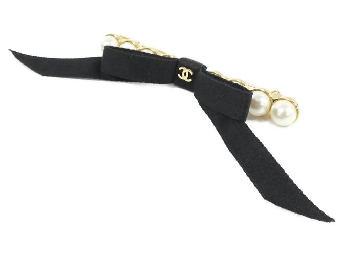 Fermaglio in satin Chanel AAA842 Nero