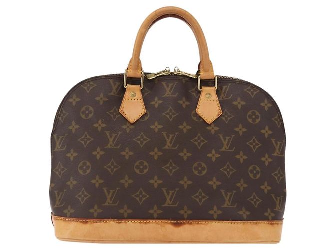 Louis Vuitton Alma Monogram Canvas PM Marrone
