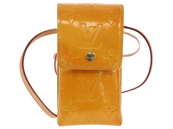 Étui à cigarettes Walker Louis Vuitton Monogram Vernis Mini Jaune