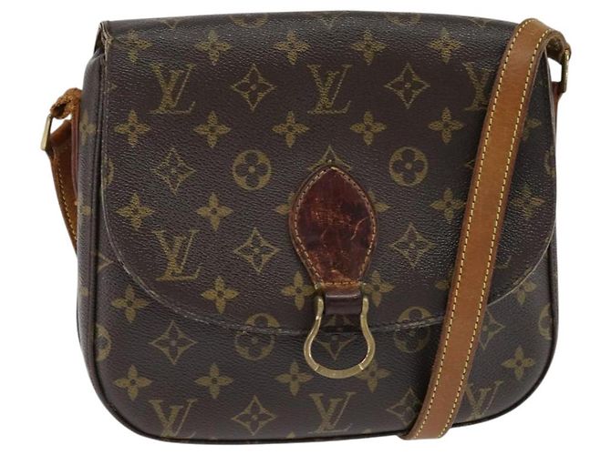 LOUIS VUITTON Monogram Saint Cloud GM Schultertasche M51242 LV Auth 148087 Monogramm