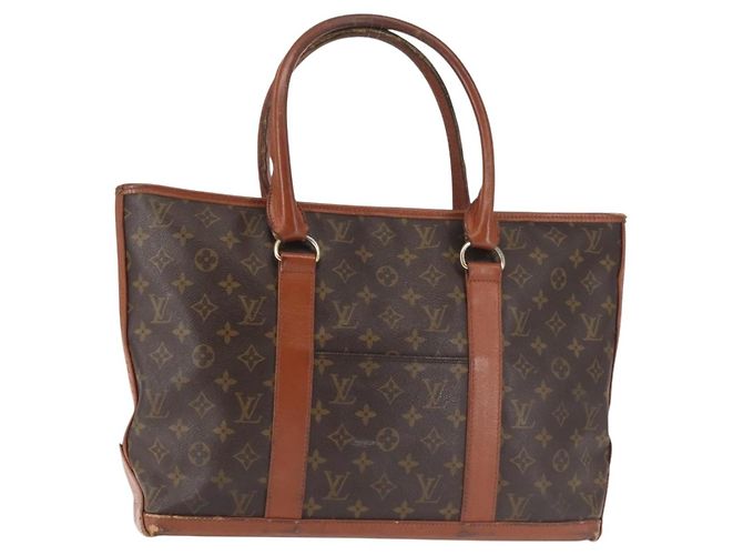 LOUIS VUITTON Sac Weekend PM Monogram M42425 LV Auth BA6297 Monogramme