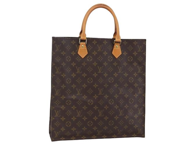 LOUIS VUITTON Bolsa Sac Plat Monogram M51140 LV Auth 144636 Monograma