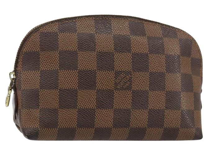 LOUIS VUITTON Kosmetiktäschchen PM Damier Ebene N47516 Auth LV 144781