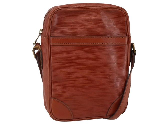 LOUIS VUITTON Epi Danube Schultertasche Braun M51694 LV Auth bs30146