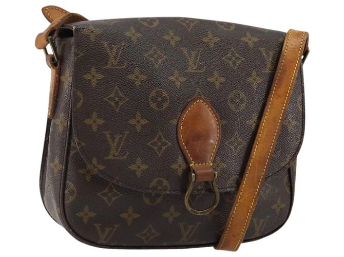 LOUIS VUITTON Monogram Saint Cloud GM Schultertasche M51242 LV Auth 144160 Monogramm
