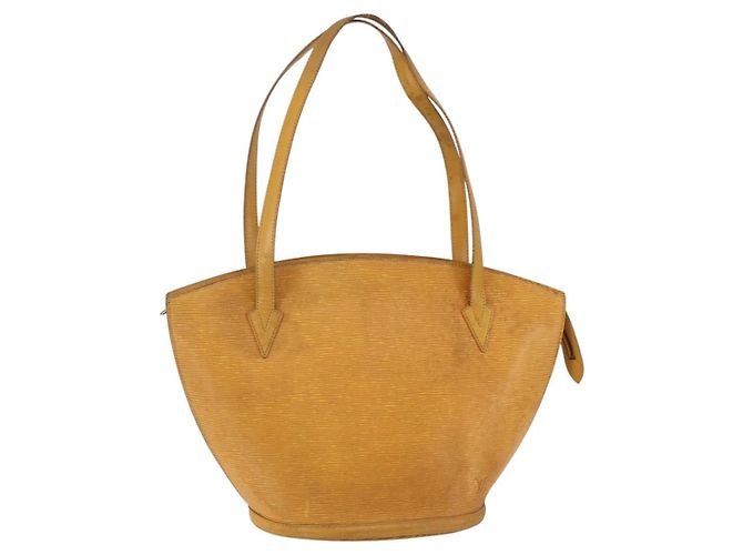 LOUIS VUITTON Bolsa de Compras de Hombro Epi Saint Jacques Amarilla M52269 Auth gh826 Amarillo