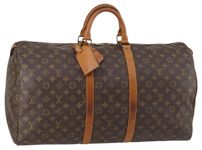 LOUIS VUITTON Bolsa Boston Monogram Keepall 55 M41424 LV Auth 145230 Monograma