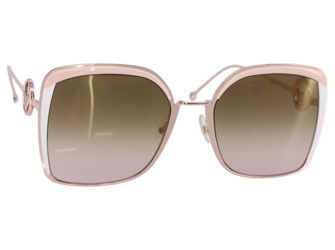 FENDI Sunglasses plastic Pink Auth bs30356