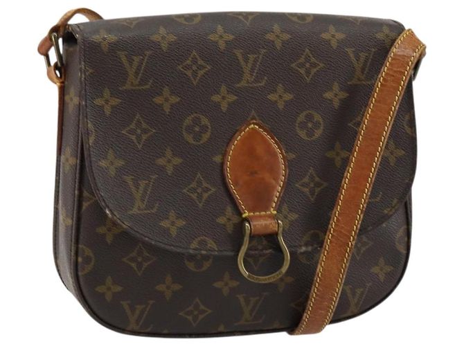 LOUIS VUITTON Bolsa de Ombro Monogram Saint Cloud GM M51242 LV Auth gh1012 Monograma