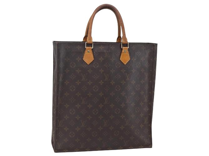LOUIS VUITTON Bolsa Sac Plat Monogram M51140 LV Auth 147755 Monograma