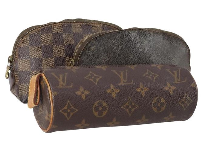LOUIS VUITTON Monogramm Tasche 3 Set LV Auth 150208