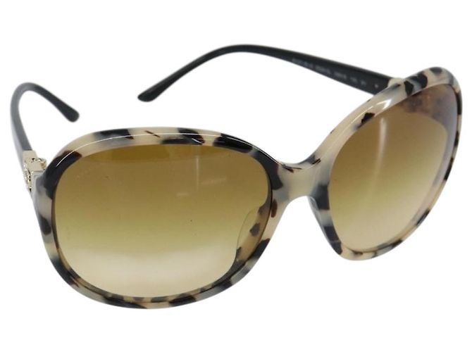 Bulgari Gafas de sol BVLGARI de plástico negras Auth am9455 Negro